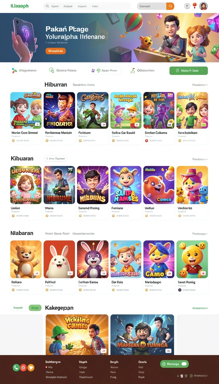 Beragam pilihan permainan menarik dalam aplikasi Download iya777 APK untuk Android.